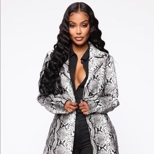 Snake Print Coat